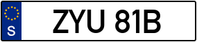 Trailer License Plate
